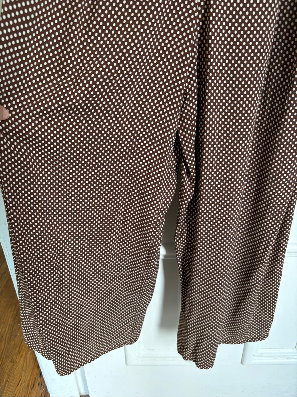 Vintage Brown Polka Dot Jumpsuit - Picture 2 of 10